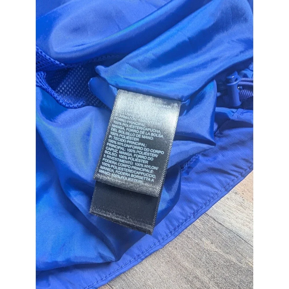 The North Face Rain Jacket Mens Large Blue Resolve 2 Dryvent Full Zip Hooded